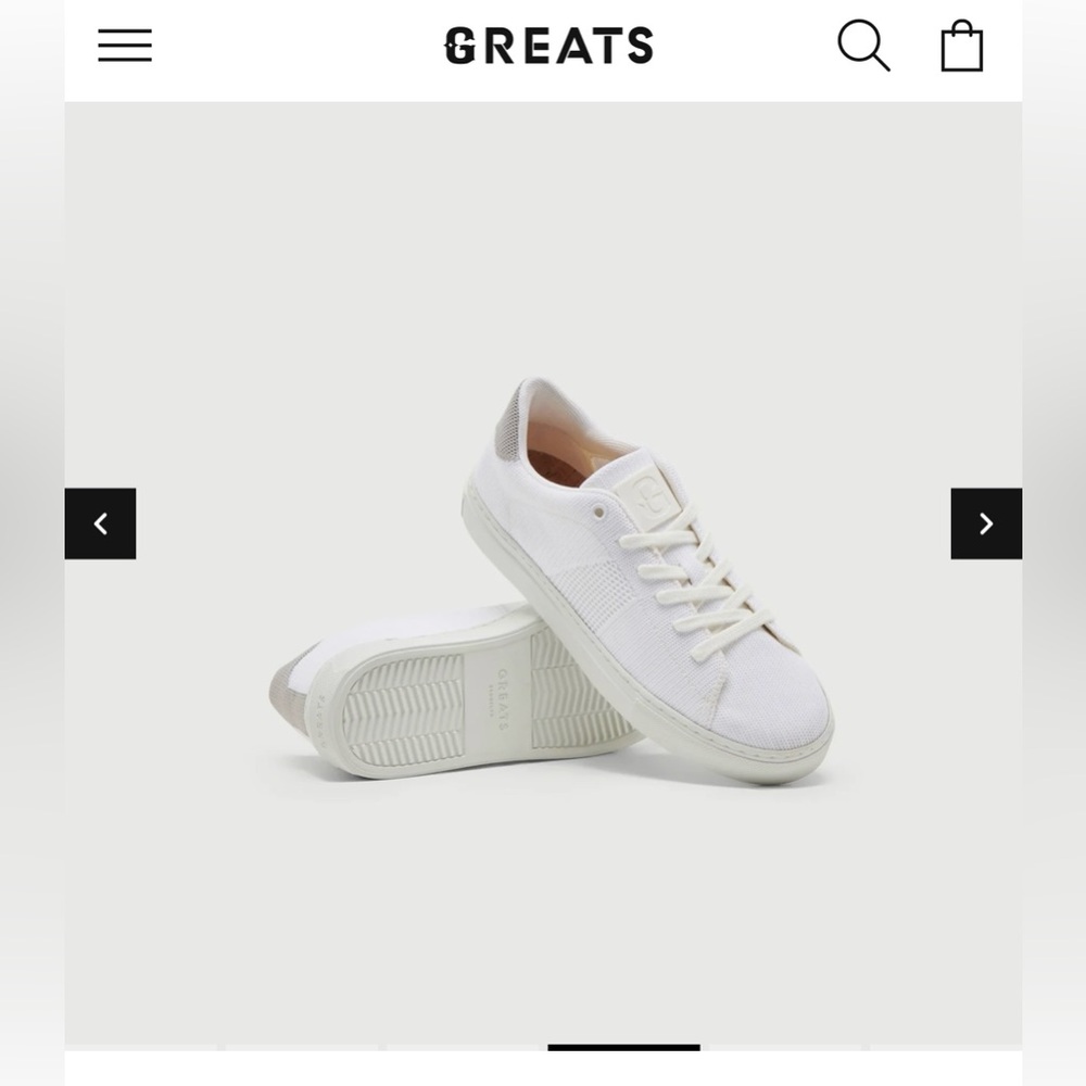 Greats White Sneakers Brand New Size 9